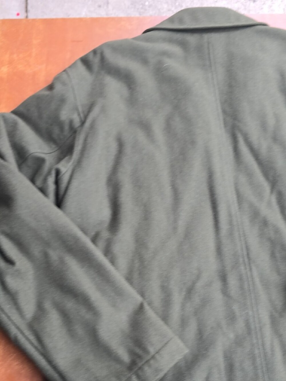 Structure Olive Zip-Front Wool Field Jacket - Picture 10 of 11